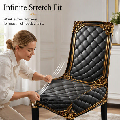 RoyalFit Pro – La housse de chaise extensible au motif baroque