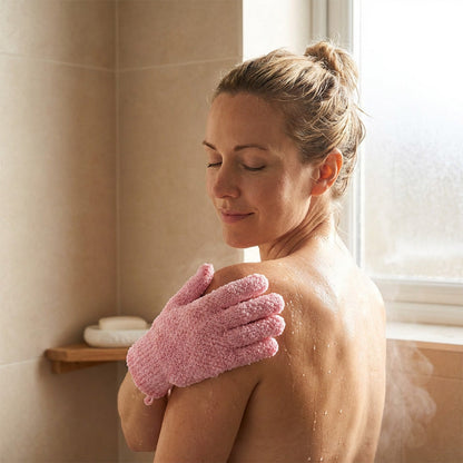 ExfoliGlove – Le gant de douche exfoliant et moussant