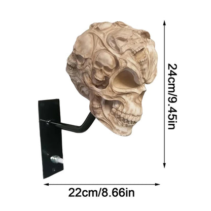 SkullRide Throne – Le support mural 2-en-1 pour casque et veste au style affirmé