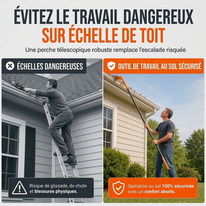 TryggRens – Nettoyez vos gouttières depuis le sol