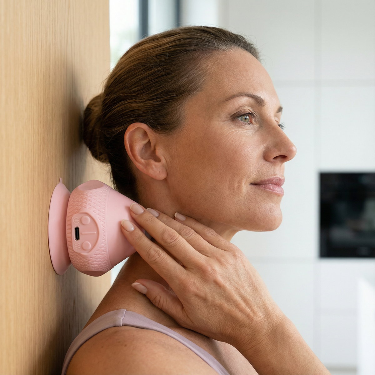 TriggerGrip – Balle d'auto-massage avec ventouse pour points de déclenchement